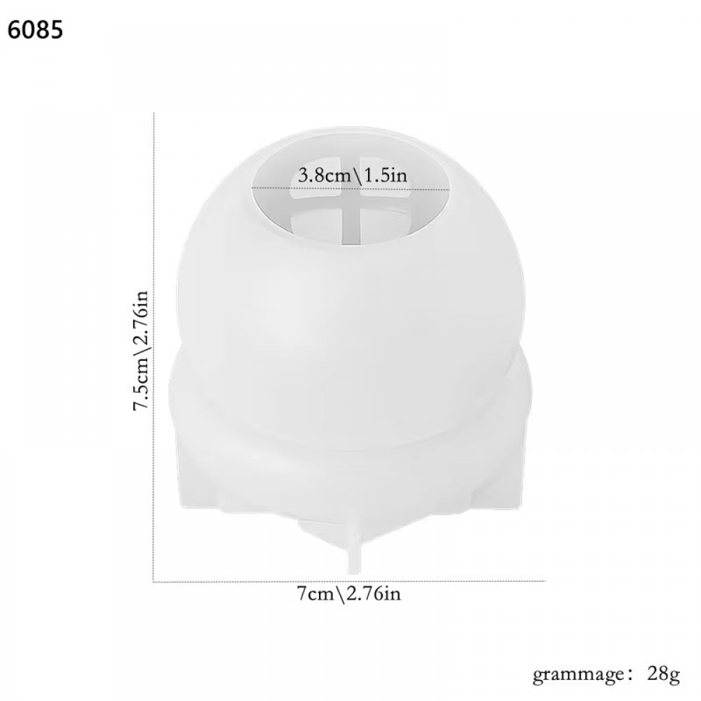 YY6085 Şirin Mantar Ev Mum Silikon Kalıp